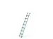 ladder,eenzijdig,7,treden,balk L 2,14m,geëloxeerd