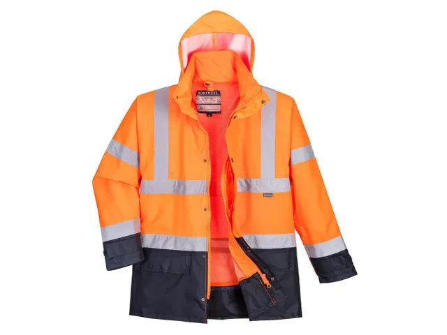 Portwest S768 parka, oranje/marineblauw, maat L, per stuk