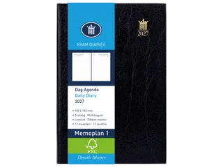 Agenda 2027 Ryam Memoplan 1 Mundior 1dag/1pagina zwart - 1