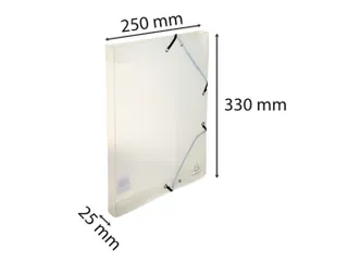 Klasseerdoos CRYSTAL PP rug 25mm ass. - 21