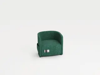 fauteuil,1-zits,stof turkoois,HxBxD 760x860x760mm,stekkerdoos,2xUSB - 1