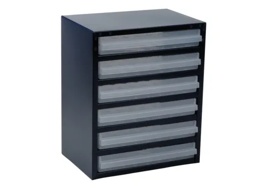 Transparante magazijnbak,HxBxD 440x360x250mm,6lade(s)