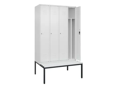 locker voor scheiding van kleding,HxBxD 2120x1200x815mm,4vak
