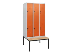 Dubbeldekse dekenkist,HxBxD 1950x900x815mm,3x2vak.,vak B 300mm