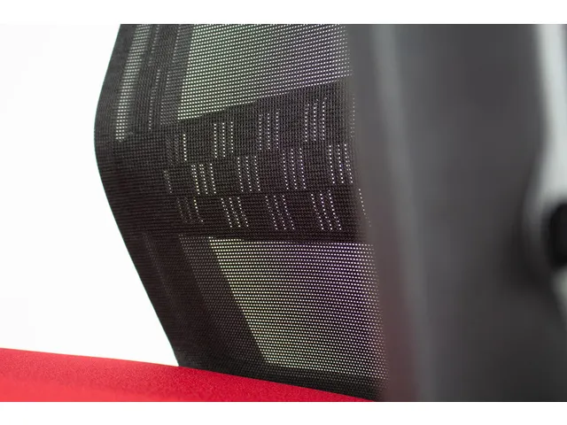 Bureaustoel EN1335 Linea Tekna 01 zwart/rood met 2D armleuning