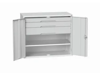 universele kast,HxBxD 1000x1300x550mm,1xStalen bodem,3lade(n) - 1