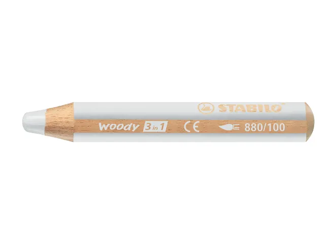Kleurpotlood Stabilo Woody 880 3 In 1 Wit