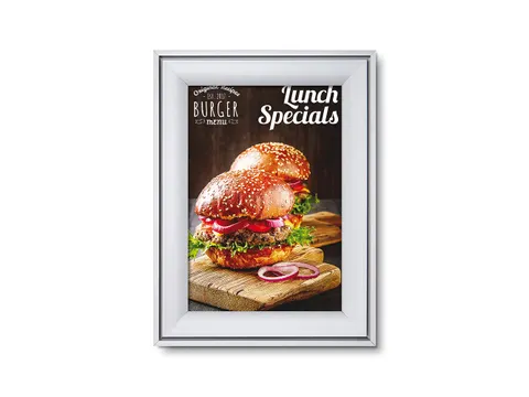 Design Kliklijst Compasso A4 Rechte Hoeken 37mm Zilver Weerbestendig