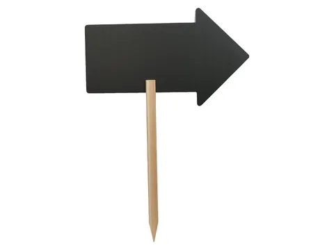 Krijtbord Securit pijl 440x270mm met houten pin