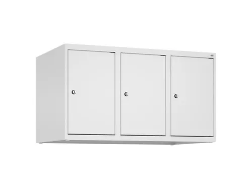 opzetkast,v. locker,3vak.,vak B 300mm,HxBxD 500x900x500mm,cilinderslot