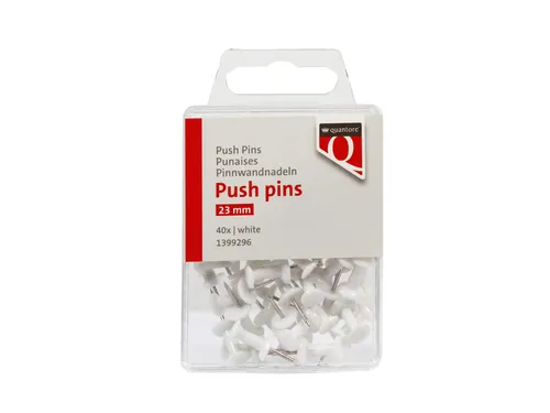 Push pins Quantore 40 stuks wit