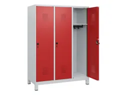 schoollocker,HxBxD 1630x1200x500mm,3vak,vak B 400mm,draaigrendel