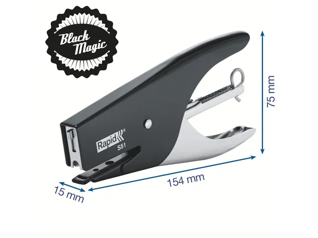 Pince Agrafeuse Rapid S51 12 feuilles 21/4 Noir