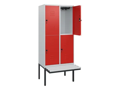 Dubbeldekse dekenkist,HxBxD 1950x800x815mm,2x2vak.,vak B 400mm