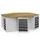 groepswerkbank,HxBxD 859x2500x2165mm,multiplexblad,6containers