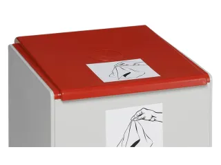 Deksel Voor Afvalverzamelaar 60L Rood - 1
