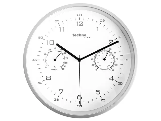 Wandklok Technoline WT 653 25 cm zilver