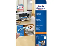 Briefkaart Avery Zweckform C32252-25 148x105mm 170gr mat 100 stuks