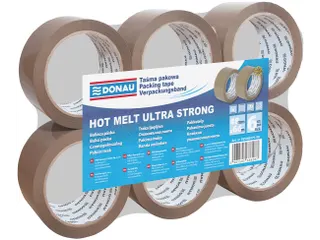 Donau verpakkingstape PP Hot-Melt 48mmx66m 50 micron bruin - 6