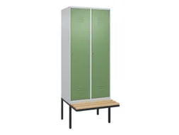 locker voor scheiding van kleding,HxBxD 2120x800x815mm,2vak