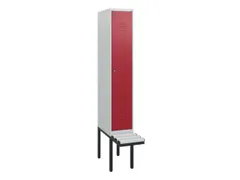 locker met bank,HxBxD 1950x300x815mm,1vak,vak B 300mm,cil.-slot