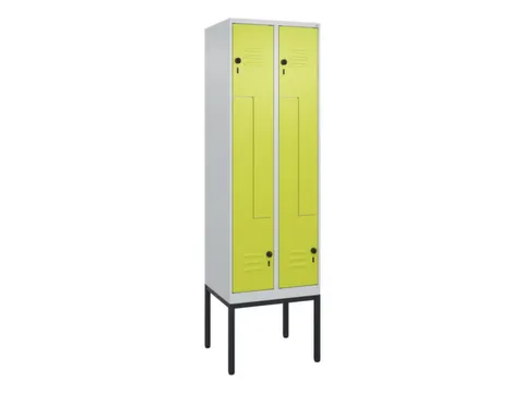 Z-garderobekast,HxBxD 2120x600x500mm,vak B 150/300mm,draaigrendel
