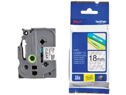 Labeltape Brother P-touch TZe-141 standaard 18mm zwart op transparant