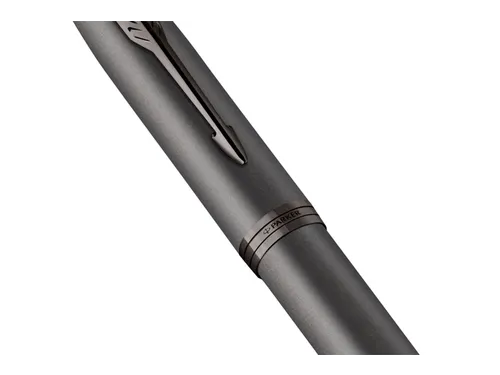 Vulpen Parker IM Monochrome Gun Metal Medium Blauwe inkt