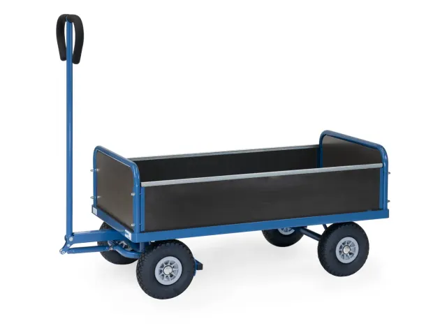 Handtrekwagen 4051L met 4 wanden 1000x550mm Luchtbanden