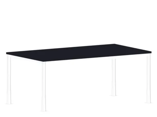 In hoogte verstelbaar bureau,HxBxD 720-840x1800x1000mm,CC-zwart
