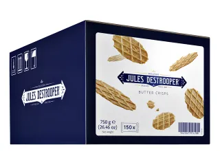 Koekjes Jules Destrooper natuurboterwafels doos 150 stuks - 1
