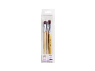 Kwast Qrea synthetisch set à 3 breedtes - 1