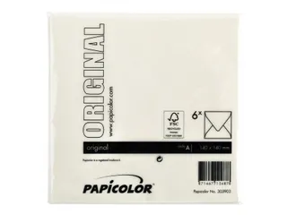Envelop Papicolor 140x140mm Anjerwit gegomd pak à 6 stuks - 3