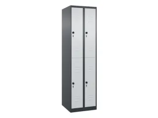 dubbeldekse locker,HxBxD 1850x500x500mm,2x2vak.,vak B 250mm - 1