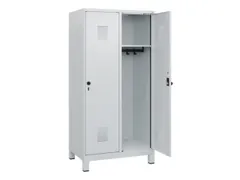 schoollocker,HxBxD 1630x800x500mm,2vak,vak B 400mm,draaigrendel,voeten