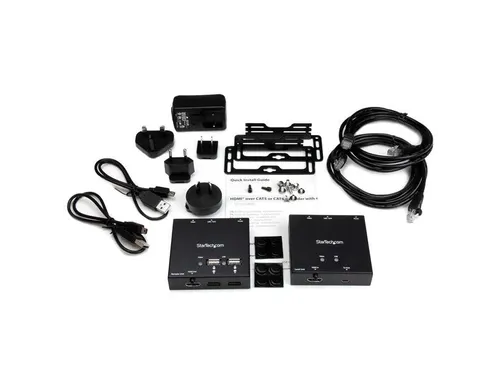 Hdmi Over Cat6 Extender Met 4-poorts Usb Hub 50m 1080p