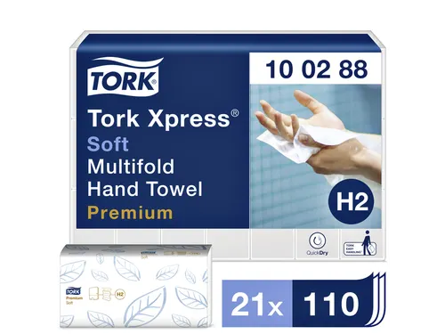 Tork 100288 Xpress Handdoek Premium H2 Intergevouwen Soft 2-laags
