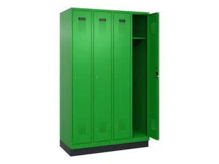 locker,HxBxD 1950x1200x500mm,4vak,vak B 300mm,cil.-slot,sokkel - 2