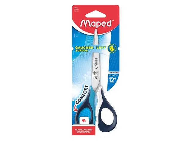 Schaar Maped Sensoft 16cm links assorti