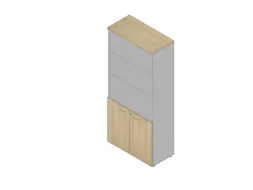 kantoorkast,HxBxD 2000x900x450mm,3xhouten vloer,5ordnerhoogte