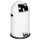 Push & Kick Afvalbak Staalplaat 22 Liter 640x355mm Met Pedaal Wit