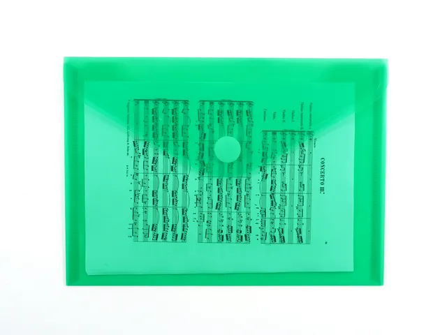 enveloptas groen A5 liggend met klittenbandsluiting