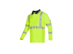Sioen 539A Garat polo, fluo, geel, maat L, per stuk