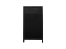 Europel Krijtstoepbord met Topbord 660 x 1280 mm Zwart