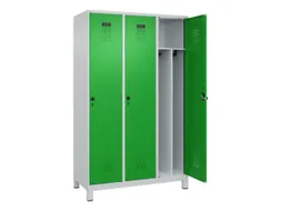 locker voor scheiding van kleding,HxBxD 1950x1200x500mm,3vak
