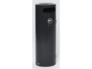 Combi-Asbak 90 Liter 1245x420mm Ral7021 Antraciet Afsluitbaar Staal - 1