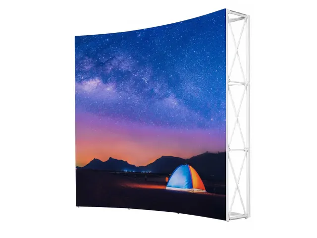 Impression pour Pop-Up Impress Curved avec LED 3x3 Côtés exclus