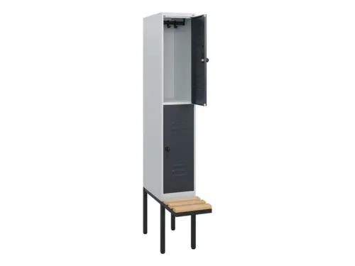 Dubbeldekse dekenkist,HxBxD 1950x300x815mm,1x2vak.,vak B 300mm