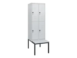 Dubbeldekse dekenkist,HxBxD 1950x600x815mm,2x2vak.,vak B 300mm