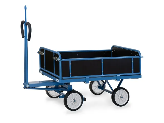 Handtrekwagen Trekoog 6453vz 700kg 1200x800mm Houten Wanden Rubber